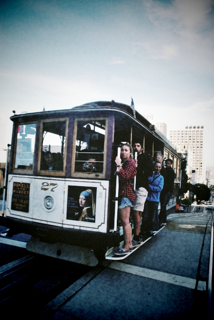 A lot of people seem to hang from the sides of street cars, certainly more than you would ever imagine could safely fit there. But when we travelled on a street car our driver seemed to know at all times how many spaces were left and where, politely telling people where to stand when they got on. They were all tourists, of course.
