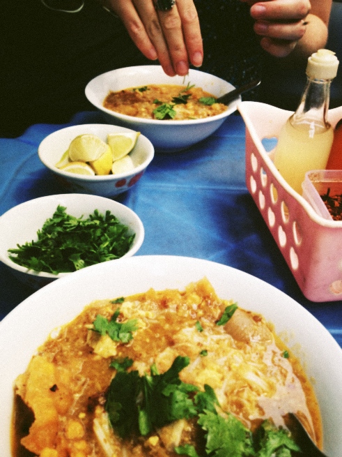 Breakfast: it was 62 pence, for both of us. And it was delicious.