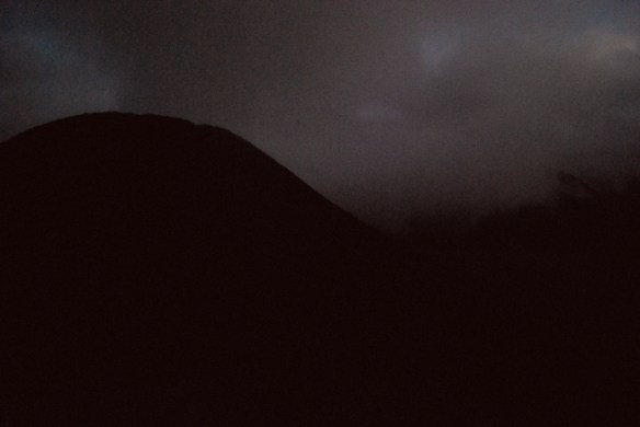 A  volcano. In the dark. About as exciting as this photo.