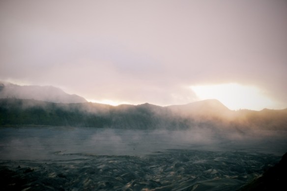 Dawn breaks. Or, rather, the rain takes a break from its relentless attempts to crush our spirit.